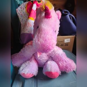 Pink Plush Unicorn Toy